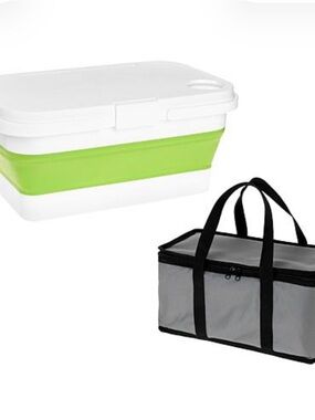 Clean Boss /Joy MANGANO collapsible basket/tote/tray/cooler